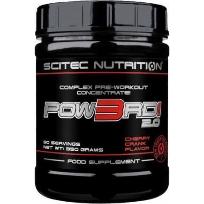 Νιτρικό Scitec Nutrition - Pow3Rd! 2.0 Complex Pre-Workout Concentrate 350Gr
