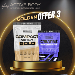 Χρυσή Προσφορά 3:  Compact Whey Protein 2300g + Κρεατίνη Creatine Monohydrate 300gr Pure Gold Χρυσή Προσφορά 3:  Compact Whey Protein 2300g + Κρεατίνη Creatine Monohydrate 300gr Pure Gold