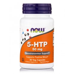 Now Foods 5-HTP 50mg 30 φυτικές κάψουλες Now Foods 5-HTP 50mg 30 φυτικές κάψουλες