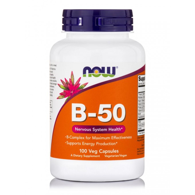 Now Foods B-50 100 φυτικές κάψουλες Now Foods B-50 100 φυτικές κάψουλες
