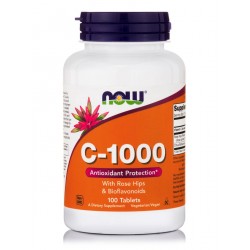 Now Foods C - 1000 With Rose Hips And Bioflavonoids 100 ταμπλέτες Now Foods C - 1000 With Rose Hips And Bioflavonoids 100 ταμπλέτες