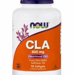 Now Foods CLA Συμπλήρωμα Διατροφής 800mg 90 μαλακές κάψουλες