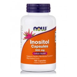 Now Foods Inositol 500mg 100 κάψουλες Now Foods Inositol 500mg 100 κάψουλες
