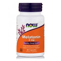 Now Foods Συμπλήρωμα για τον Ύπνο Melatonin 3mg 60 κάψουλες