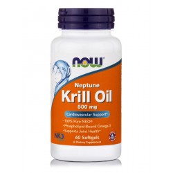 Now Foods Neptune Krill Oil 500mg 60 μαλακές κάψουλες Now Foods Neptune Krill Oil 500mg 60 μαλακές κάψουλες