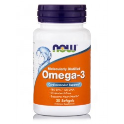 Now Foods Molecularly Distilled Omega 3 Ιχθυέλαιο 1000mg 30 μαλακές κάψουλες Now Foods Molecularly Distilled Omega 3 Ιχθυέλαιο 1000mg 30 μαλακές κάψουλες