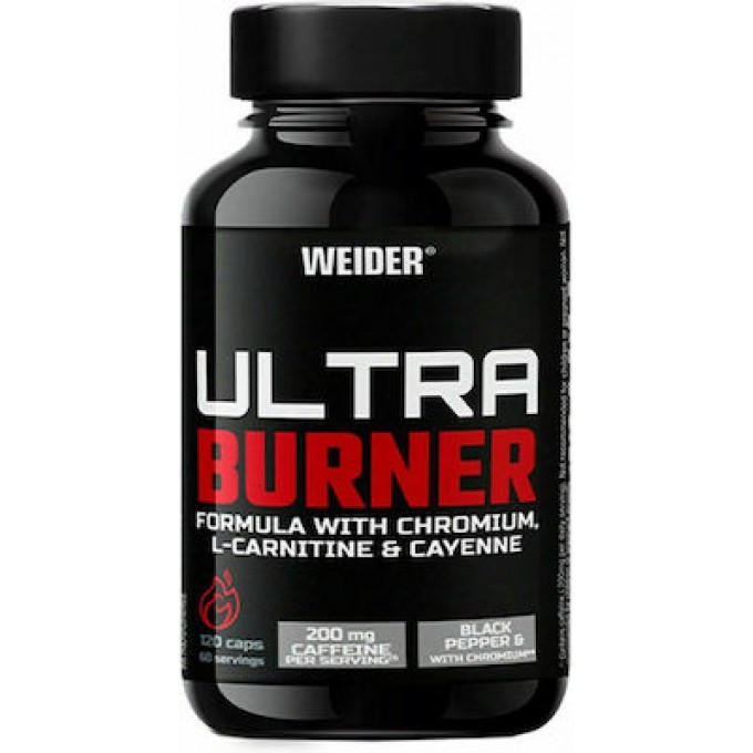 Λιποδιαλύτης Weider Ultra Burner 120 κάψουλες Λιποδιαλύτης Weider Ultra Burner 120 κάψουλες